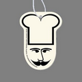 Paper Air Freshener Tag - Chef's Face (Moustache)